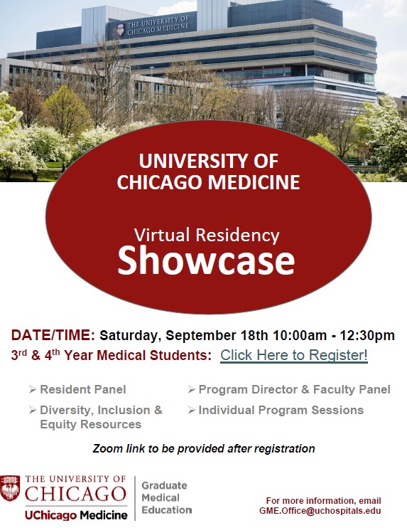 GME Virtual Showcase Flyer 2021